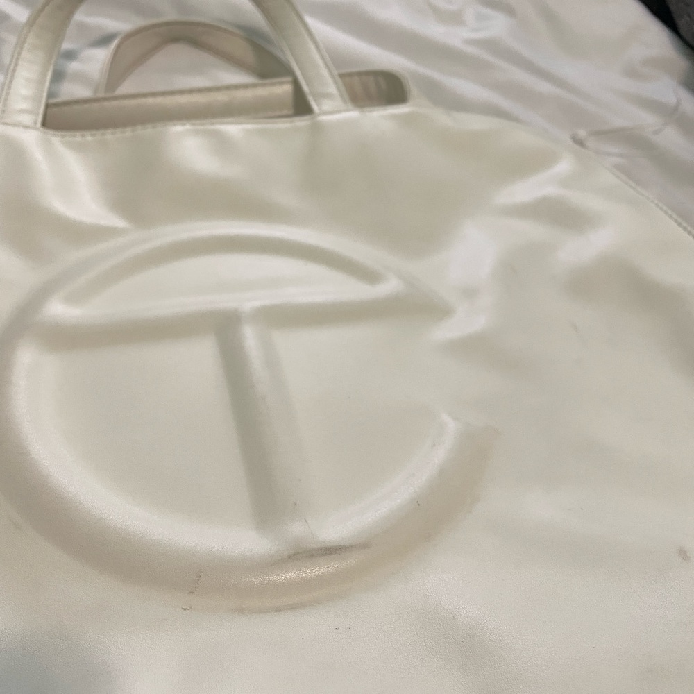 White Medium Telfar Bag
